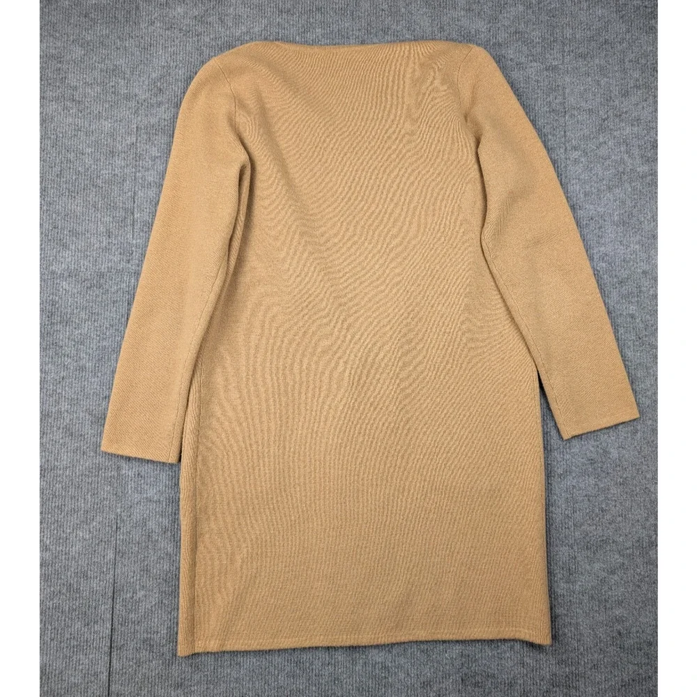J Crew Cardigan Duster Womens XXS Merino Wool Quiet Luxury Blazer Sweater Brown